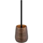 Wenko Toiletset Palena bronskleur, met verwisselbare borstelkop