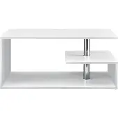 En.casa Salontafel 'Haarlem', woonkamertafel, 90 x 50 x 41 cm, wit