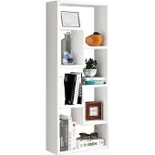 VCM Vilo wandkast 5 planken wit.