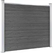 vidaXL Schuttingpanelenset 526x146 cm HKC zwart