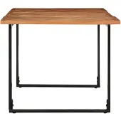 vidaXL Eettafel 180x90x75 cm, massief acaciahout