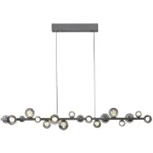 Paul Neuhaus Eettafel hanglamp Pure E-Popup 18L - met smoke glas