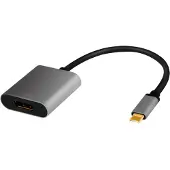 Logilink CUA0102, USB 3.2 Gen1 Type-C, DisplayPort, 0,15 meter, zwart