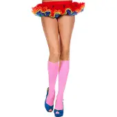 Music Legs Neon Knie Kousen Korte Variant Geribbeld