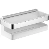 Keuco Collection Moll - Planchet met glaswisser, lengte 24 cm, wit/chroom 12759010000