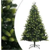 vidaXL Kunstkerstboom met scharnieren en standaard 150 cm