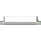 Keuco Edition 400 - Hoekplanchet met glaswisser, zilver/wit 11557170100