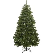 vidaXL Kunstkerstboom met scharnieren en standaard 240 cm groen