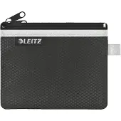 Leitz Textielhoes met rits, dubbel, WOW, klein, zwart