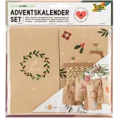 Folia 9387 Adventskalender, 24 adventsstukjes, OH DEER