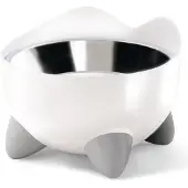 Catit CA Pixi Elevated Feeding Dish - Met 2 RVS schalen - 200ml - 10x13,5cm wit