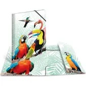 Herma Elastomappen A4 PP Kliek tropische vogels