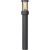 Lucide LORI - Sokkellamp - 1xE27 - IP44 - Dag/nacht sensor - Antraciet