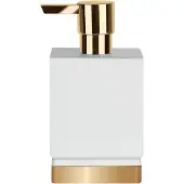 Spirella Zeepdispenser Roma Wit/goud