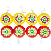 Small Foot - Houten Jojo Geel en Rood, Set van 8