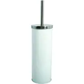 Spirella MSV Toiletborstel in houder/wc-borstel - metaal - ivoor wit - 38 cm - Toiletborstels