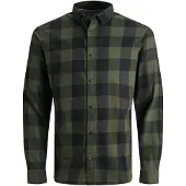Jack & Jones Overhemd olijfgroen / zwart