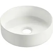 Wiesbaden Colosso Opzetwastafel Rond 36cm Keramiek - Mat Wit - 8721214114025 - Wastafels, Opzetwastafels