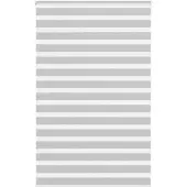 vidaXL Zebra rolgordijn 140x200 cm stofbreedte 135,9 cm lichtgrijs