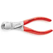 Knipex Kracht-Voorsnijtang | 145 mm Lengte | Kunststof Bekleed | Verchroomd - 67 03 140