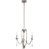 Kichler LED Kroonluchter | 3X E14 Max 60W | Dimbaar | Classic Pewter