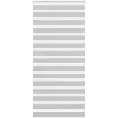 vidaXL Zebra rolgordijn 110x200 cm stofbreedte 105,9 cm lichtgrijs