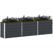 vidaXL Plantenbak Antraciet 290 x 50 x 75 cm Gegevens staal