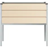 vidaXL Plantenbak Ivoor 100 x 45 x 90 cm Gegevens staal