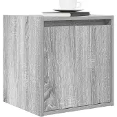 vidaXL Nachtkastjes 2 st wandgemonteerd 38x34x40 cm grijs sonoma eiken
