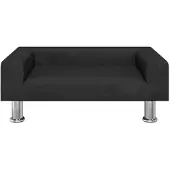 vidaXL Hondenmand 70x45x26,5 cm fluweel zwart