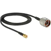 DeLOCK N (m) - RP-SMA (m) kabel - CFD200/RF200 - 50 Ohm / zwart - 1 meter