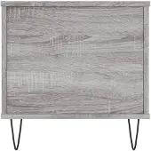 vidaXL Salontafel 90x44,5x45 cm bewerkt hout grijs sonoma eikenkleurig