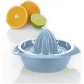 Westmark Citruspers met sapreservoir, diameter: 18,7 cm, inhoud: 350 ml, kunststof, Limetta, blauw, 3091227B