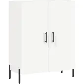 vidaXL Hoge kast 69,5x34x180 cm bewerkt hout wit