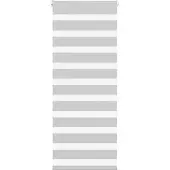 vidaXL Zebra rolgordijn 60x150 cm stofbreedte 55,9 cm lichtgrijs