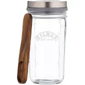 Kilner Kefir-bereidingsset met glazen pot, 0,5 liter, transparant