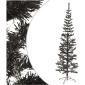 vidaXL Kerstboom smal 210 cm zwart