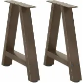 vidaXL Salontafelpoten 2 st A-vormig 38x(42-43) cm staal
