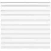 vidaXL Dubbele rolgordijn, wit, 155x100 cm, stofbreedte 150,9 cm, polyester