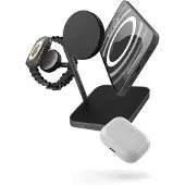 ZENS OtterBox inductielader - zwart - voor iPhone, smartwatch, AirPods, Qi2-compatibel apparaat - met MagSafe-technologie, magnetisch, snelladen