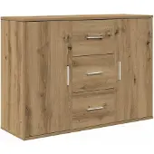 vidaXL Dressoir Artisan-Eikenhout, 90x29,5x65 cm, houtvezel