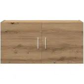 vidaXL Wandkast 80x39x40 cm bewerkt hout artisanaal eikenkleurig