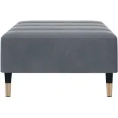 vidaXL Voetenbank 77x55x31 cm fluweel donkergrijs