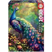 Educa - Puzzel - Pauw in de tuin - 1000 stukjes - Legpuzzel