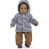 Corolle poppen regenjas omkeerbaar - poppenaccessoire 30cm waterafstotend.