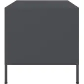 vidaXL Salontafel 68x50x50,5 cm staal antracietkleurig