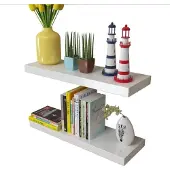 vidaXL Wandplanken 4 st 60 cm wit