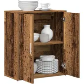 vidaXL Dressoir Oud Hout 60x31x70 cm Engineered Wood