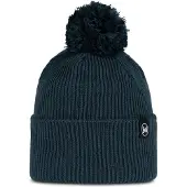 Buff - Knitted Beanie Renvi Pom - Muts One Size, blauw