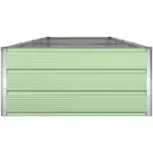 vidaXL Plantenbak Pastelgroen 385 x 100 x 45 cm Gegalvaniseerd staal